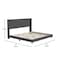 Flash Furniture Charcoal Queen Platform Bed with Headboard YK-1078-CHAR-K-GG - alternate 3